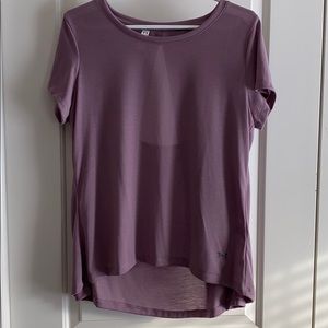 Under Armour Whisperlight Foldover t-shirt -purple